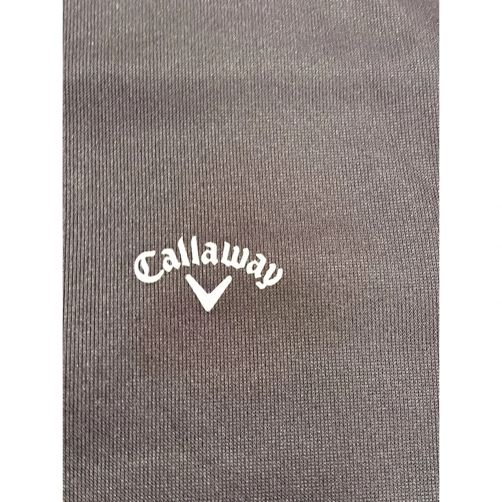 Callaway Golf Pullover Jacket Men's Large Black 1/4 Zip Performance Fleece Lined